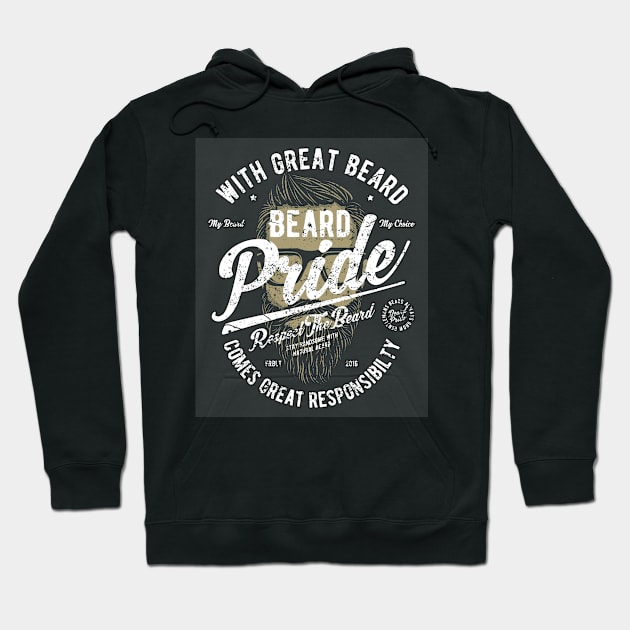 Beard Pride Beard Guy Shirt Berded Man Real Men Have Beards Hoodie by MrWatanabe